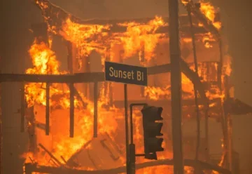Los Angeles mainsions turned to ash