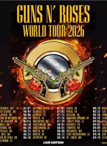 Guns n’ Roses Euro Tour 2026